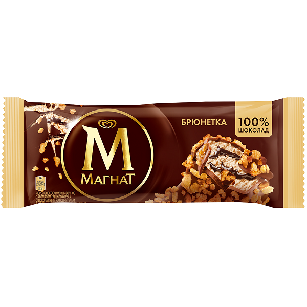 Мороженое Магнат Брюнетка сливочное 67(74) гр БЗМЖ