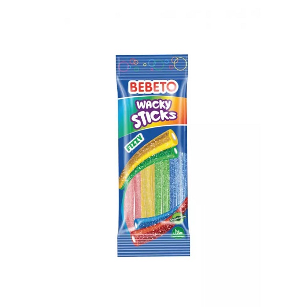 Мармелад жевательный Wacky Sticks со вкусом тутти-фрутти и ванили 75гр