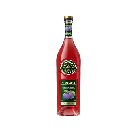 Настойка сладкая Зеленая Марка Сливовая 24% 0,5л