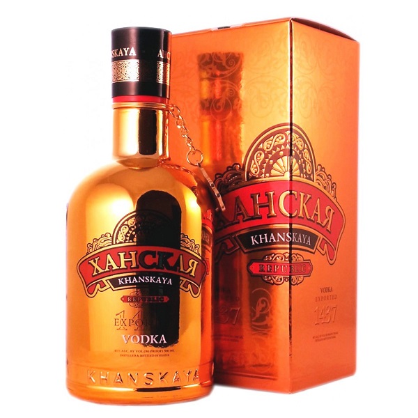 Водка Ханская Republic Edition Gold 6 рюмок
