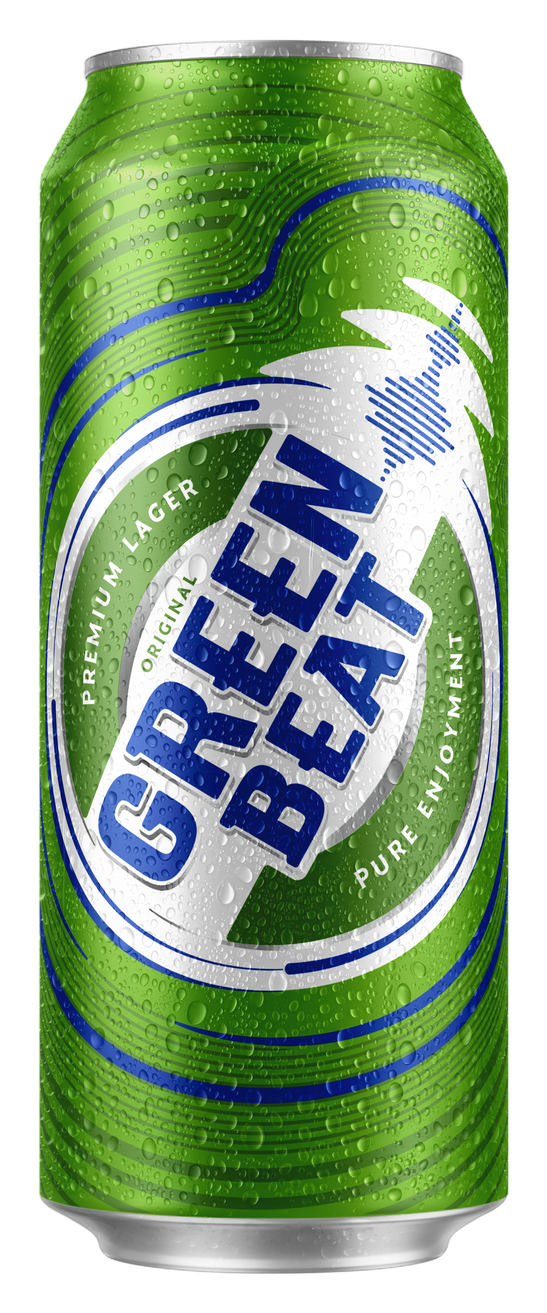Пиво Greenbeat светлое 4,6% 0,45л стекло