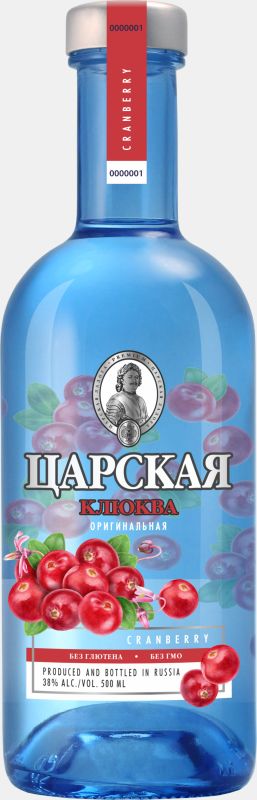 Водка Царская Клюква особая 40% 0,5л