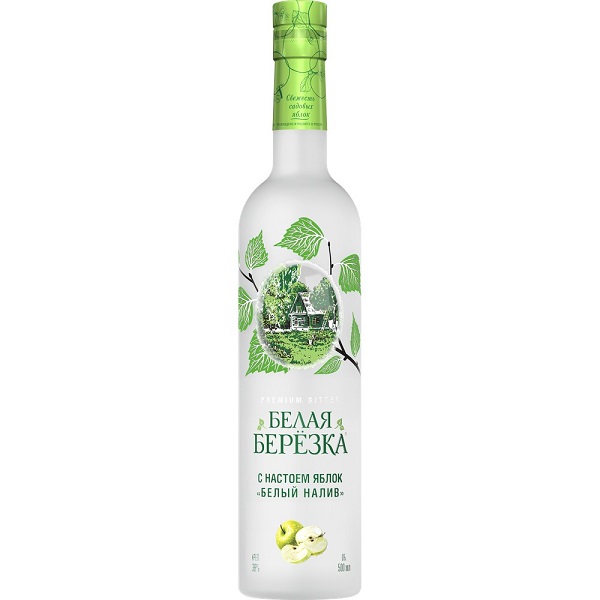 Настойка Белая березка горькая Белый налив с настоем яблок