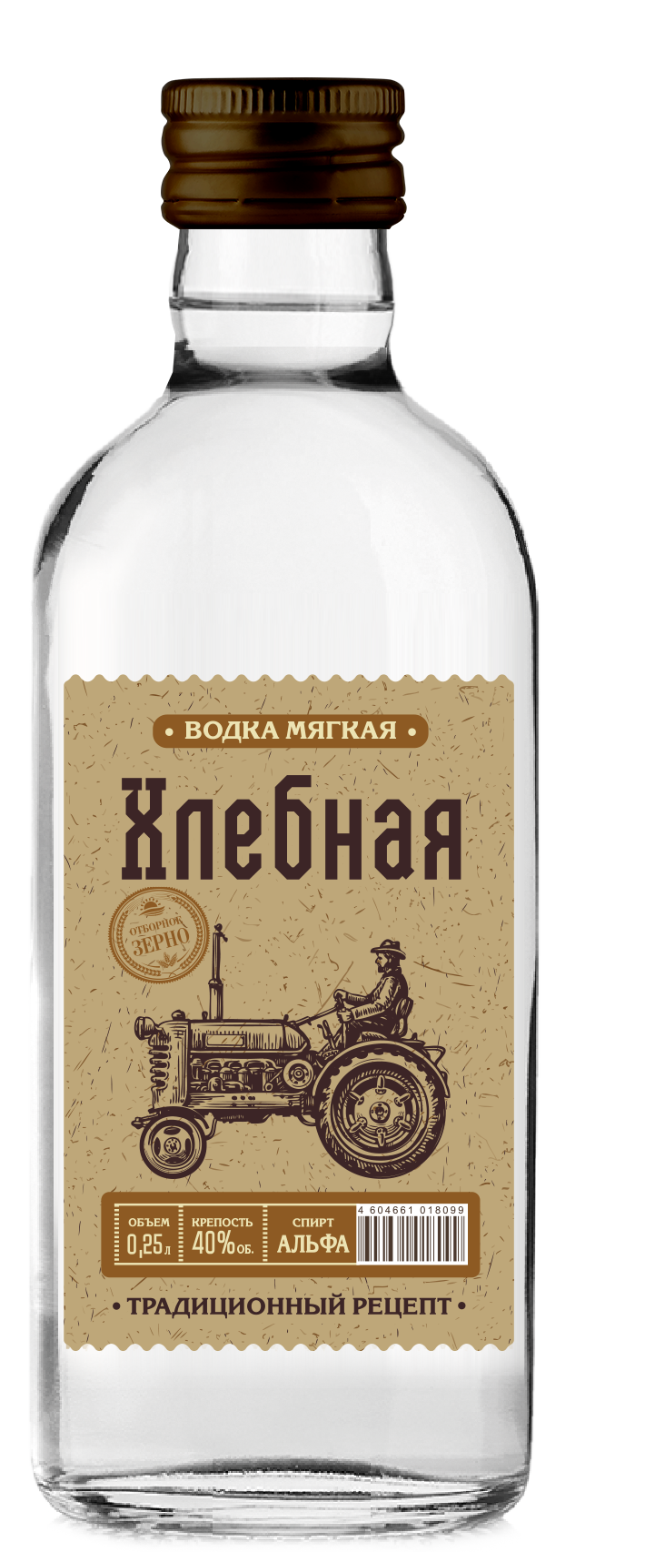 Водка Хлебная 40% 0,25л