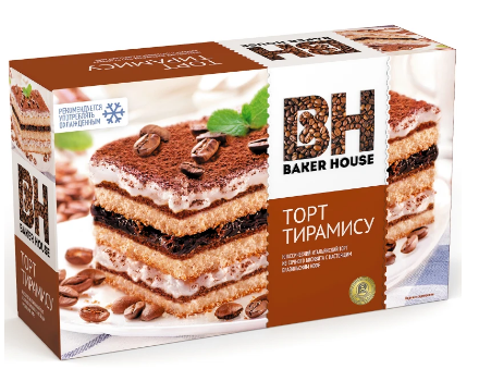 Торт бисквитный Baker House тирамису 350гр