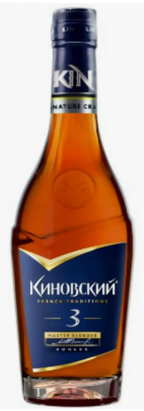 Коньяк Киновский трехлетний 40% 0,35л