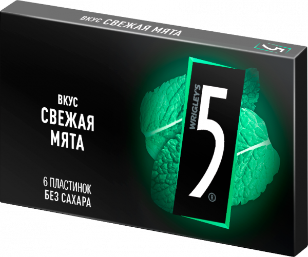 Резинка жевательная Five 15,6гр Свежая мята