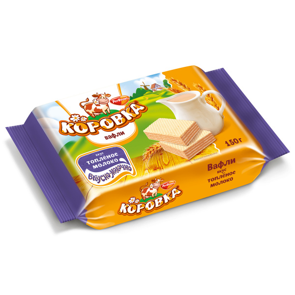 Вафли Коровка 150гр Топленое молоко