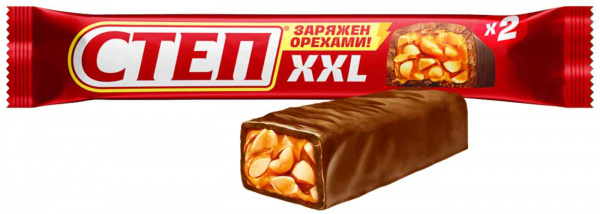 Батончик Степ XXL 70гр с арахисом и карамелью