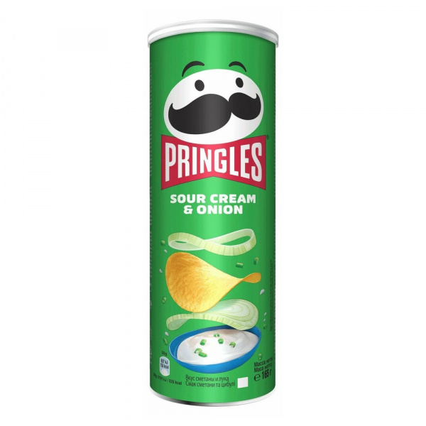 Чипсы картофельные Pringles 165гр Сметана и лук