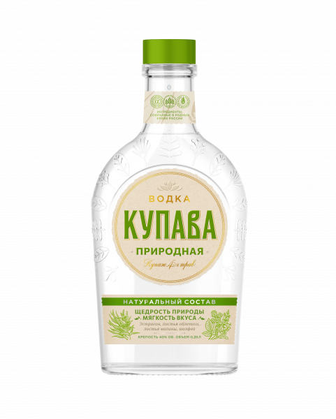 Водка Купава Природная 40% 0,25л