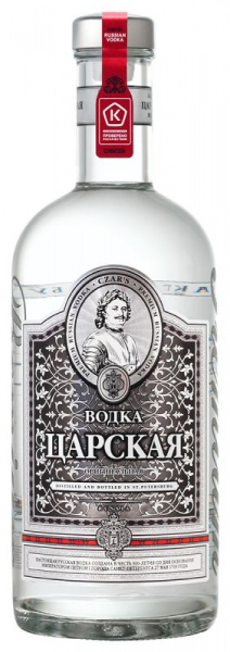 Водка Царская Оригинальная 40% 0,7л