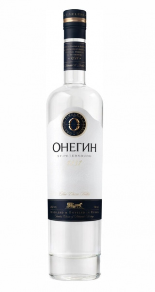 Водка Онегин 40% 0,7л А,1,2,6 П/у + 2 рюмки