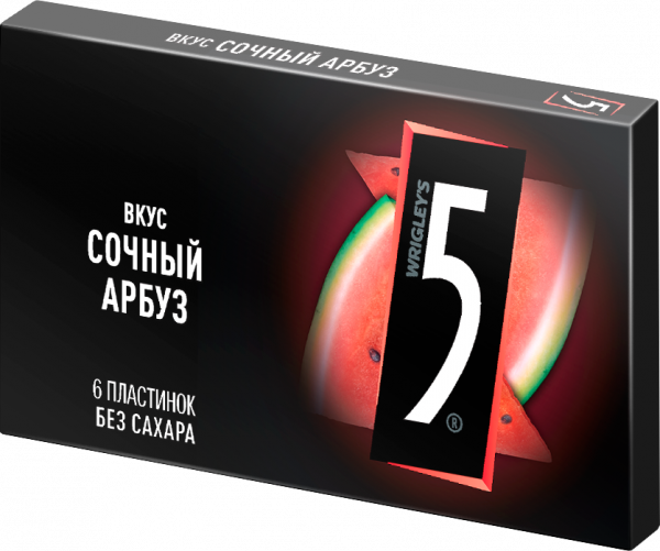 Резинка жевательная Five 15,6гр Арбуз