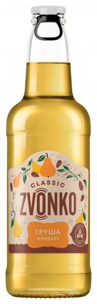 Лимонад Zvonko Classic Груша-миндаль 0,4л стекло