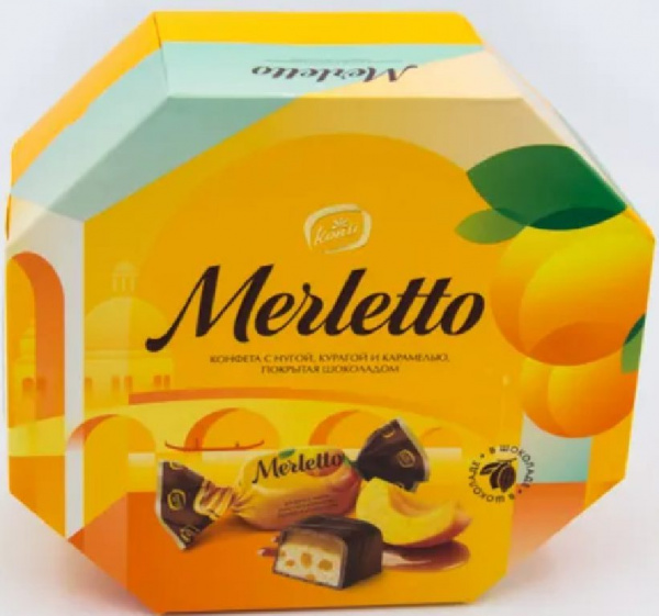 Конфеты Merletto c курагой 150гр